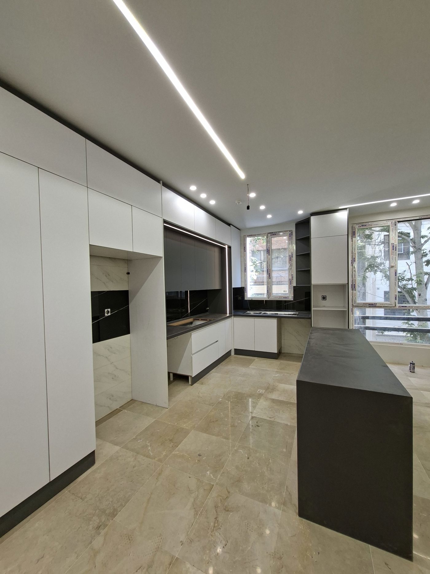 نمونه کابینت آشپزخانه مدرن — CA-1422 — آرایان ترسیم