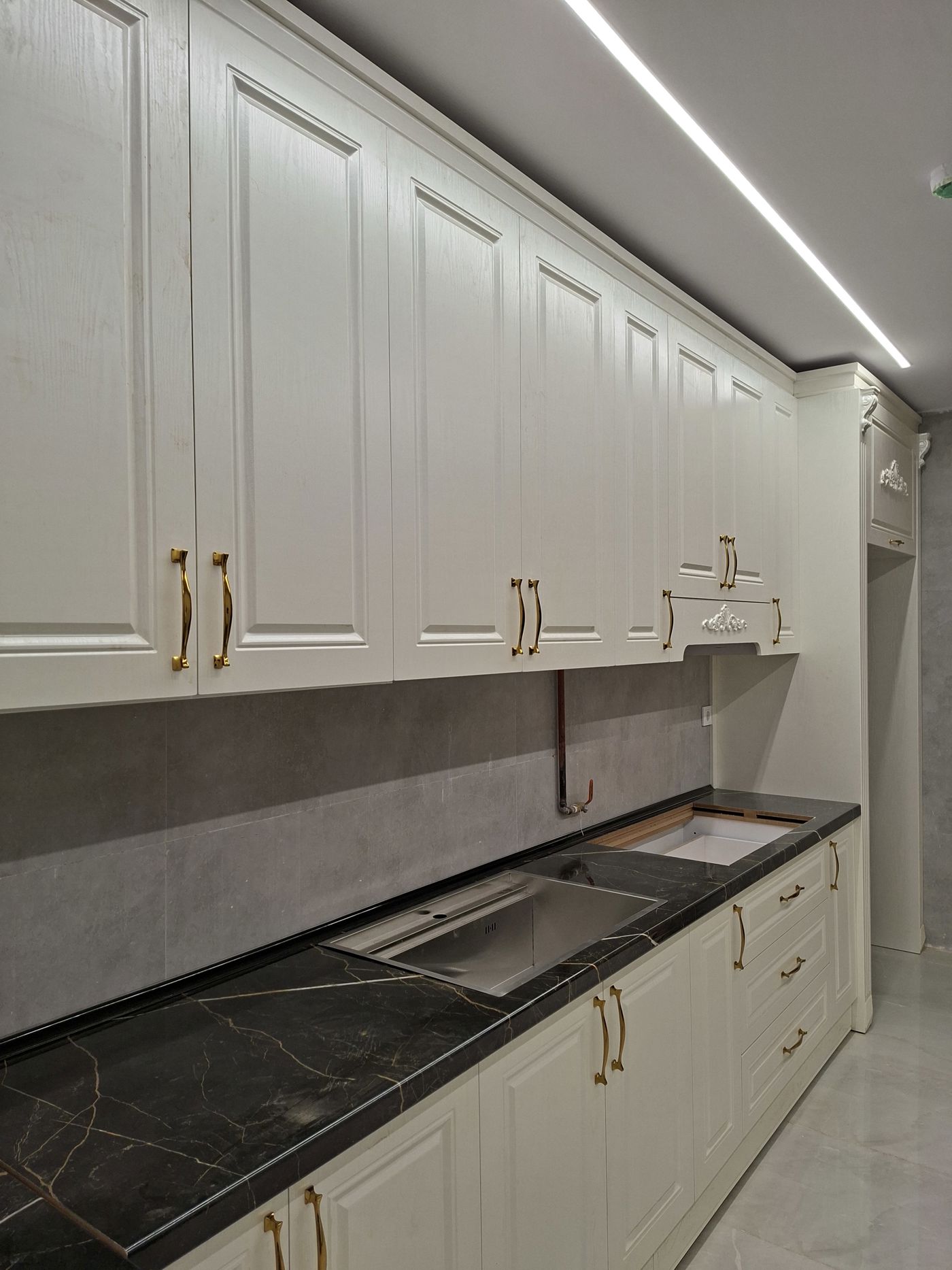 اجرای سفارشی کابینت آشپزخانه — CA-1477 — آرایان ترسیم