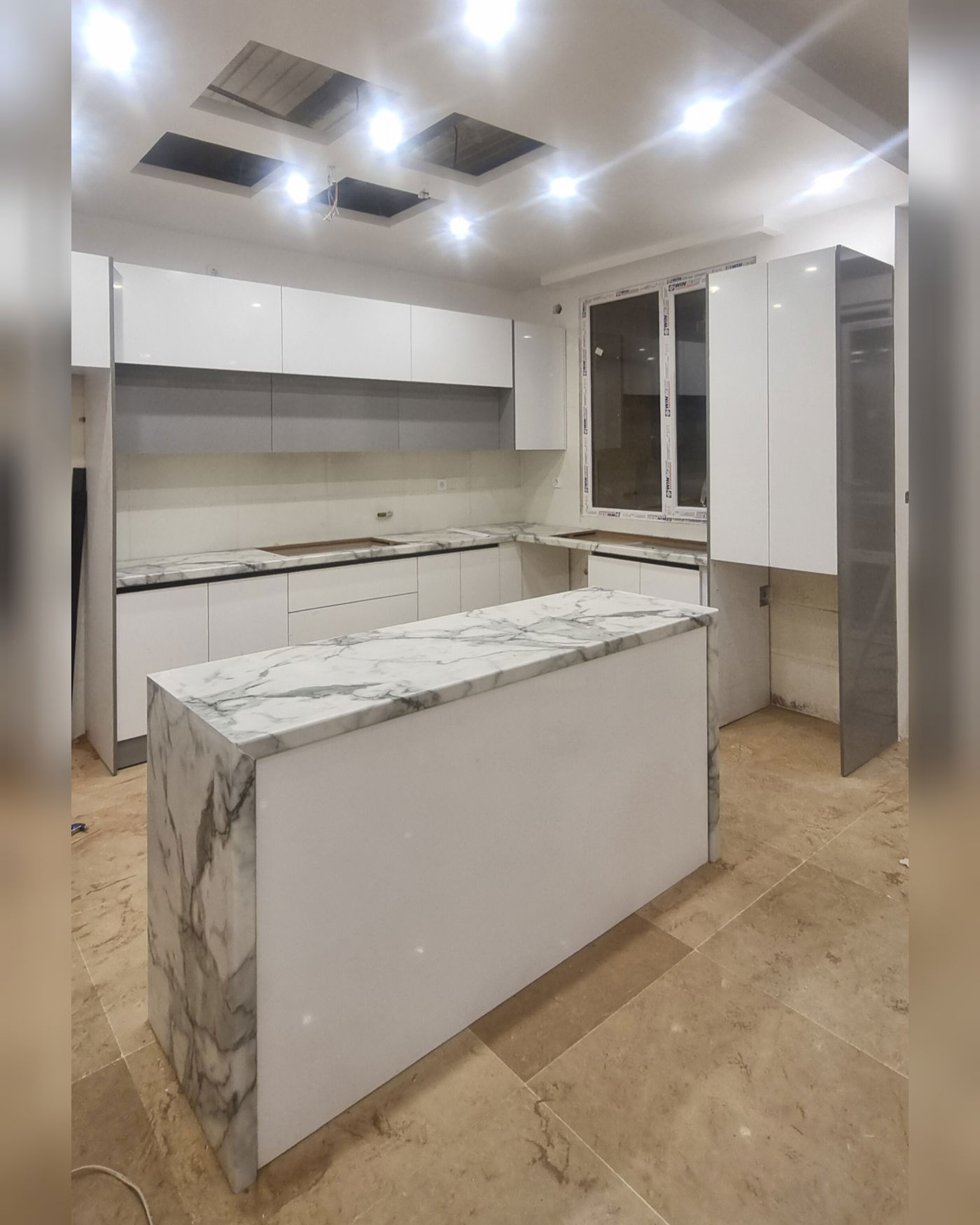 کابینت آشپزخانه با جزئیات دقیق — CA-1488 — آرایان ترسیم