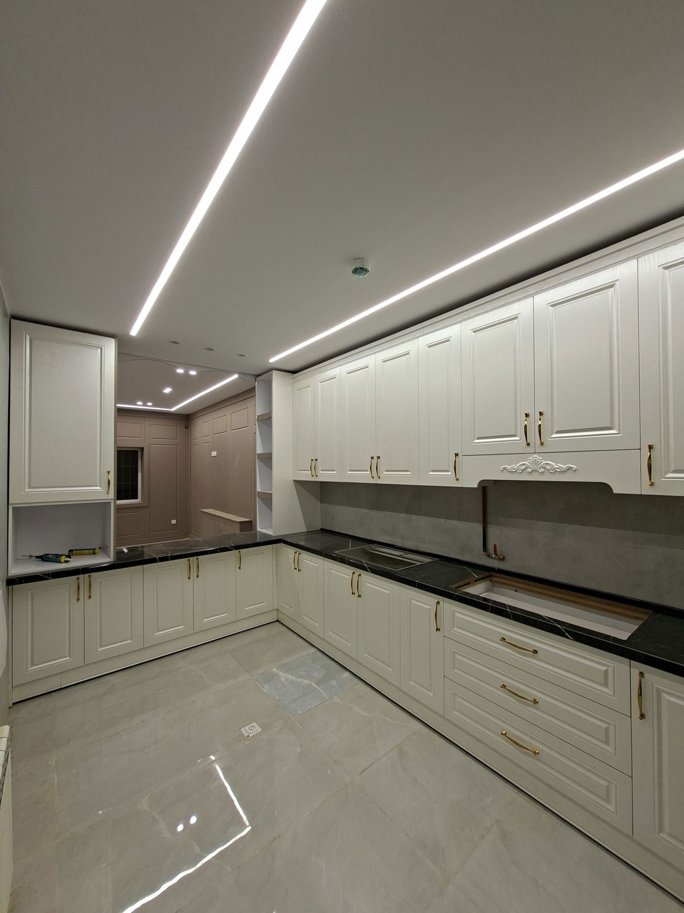 مدل کابینت آشپزخانه اجراشده — CA-1499 — آرایان ترسیم