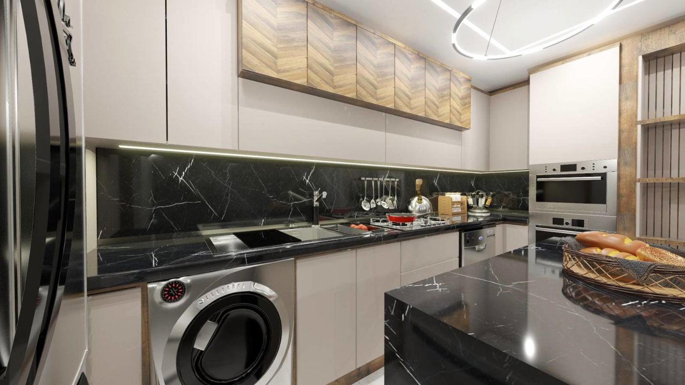 نمونه کابینت آشپزخانه مدرن — CA-1510 — آرایان ترسیم
