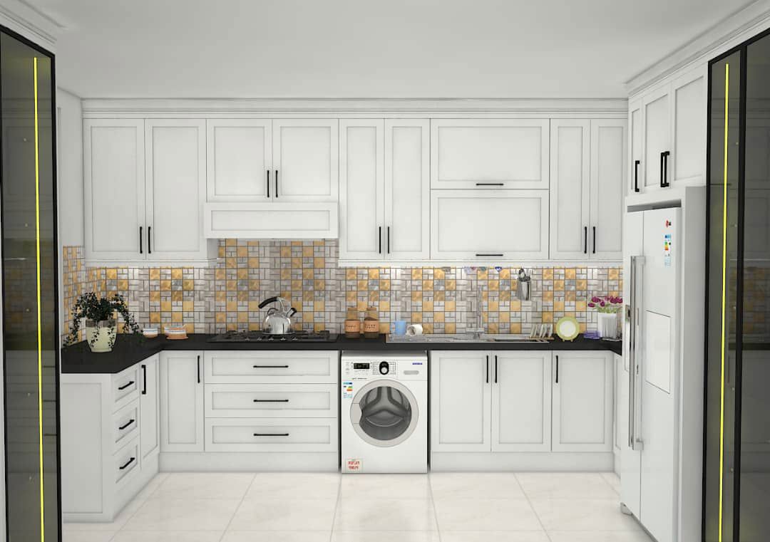 نمونه کابینت آشپزخانه مدرن — CA-1510 — آرایان ترسیم