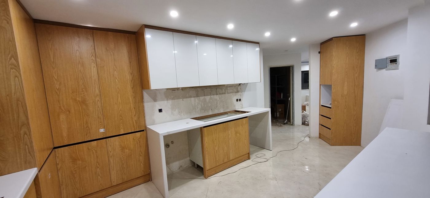 کابینت آشپزخانه با جزئیات دقیق — CA-1532 — آرایان ترسیم