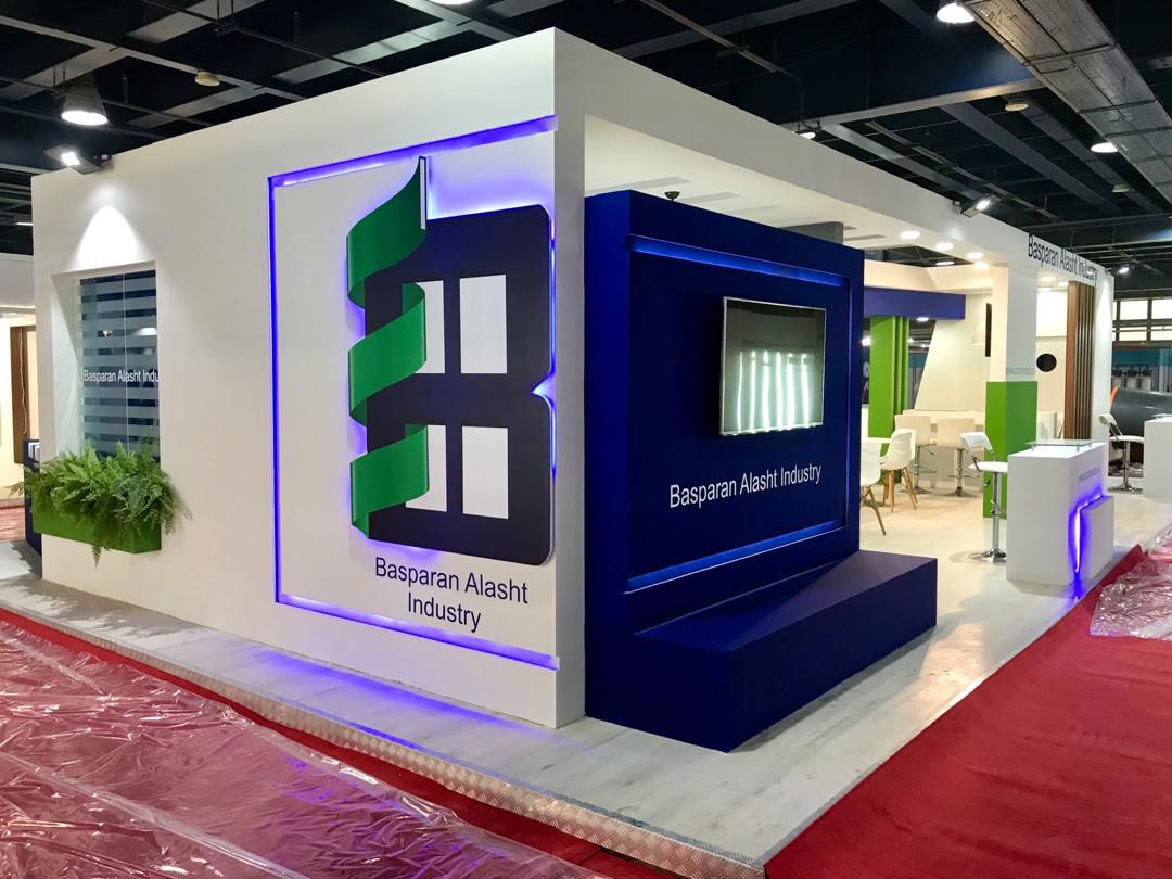 مدل غرفه نمایشگاهی اجراشده — EX-1455 — آرایان ترسیم
