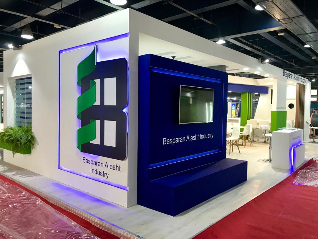 مدل غرفه نمایشگاهی اجراشده — EX-1455 — آرایان ترسیم