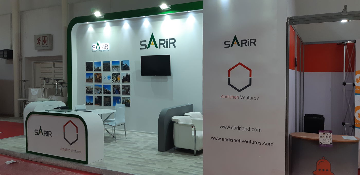نمونه غرفه نمایشگاهی مدرن — EX-1466 — آرایان ترسیم