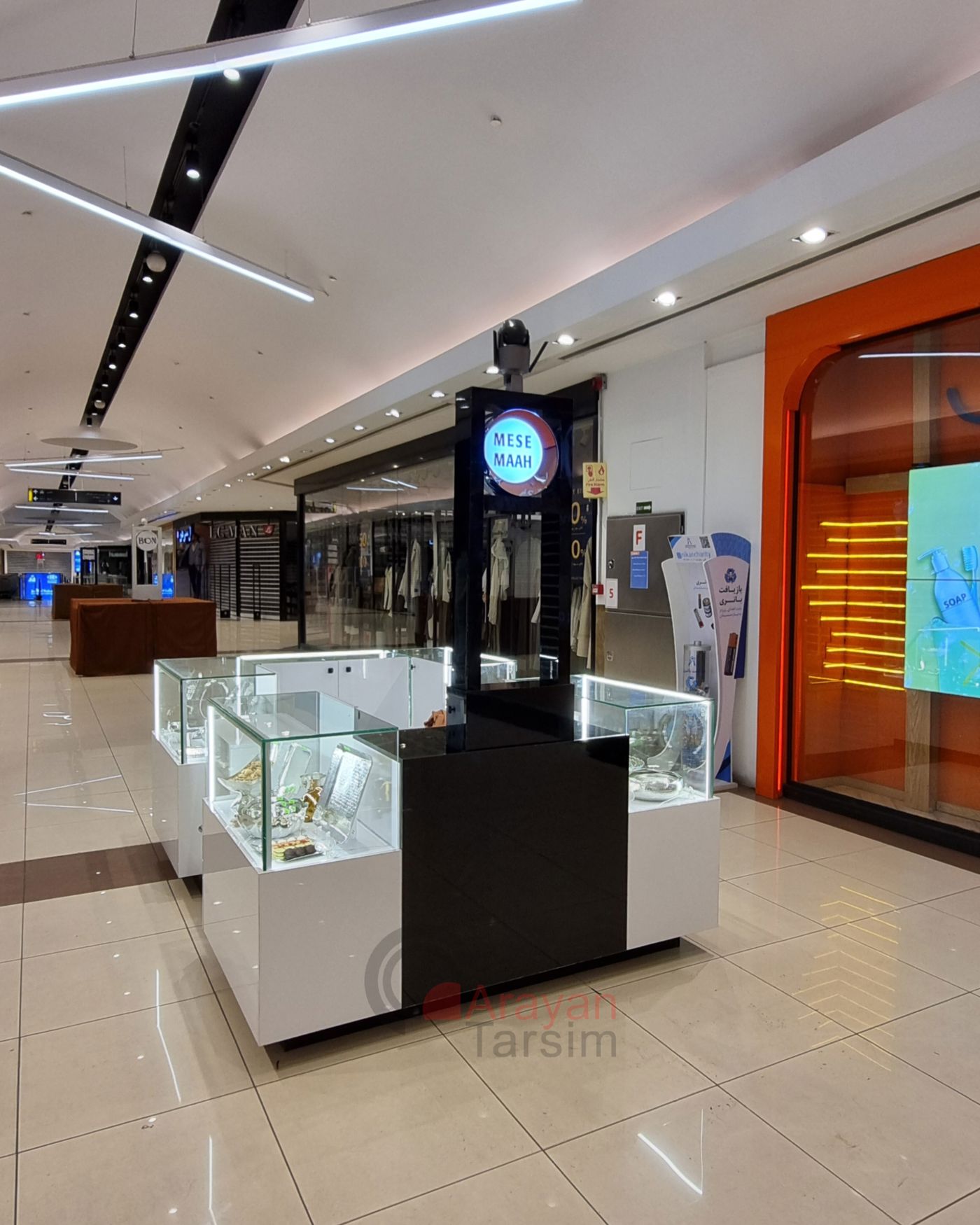 اجرای سفارشی دکور و ویترین — ST-1477 — آرایان ترسیم
